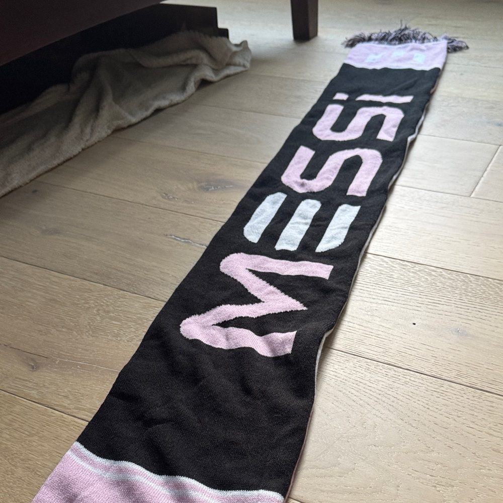 Adidas Black and Pink Scarf Messi